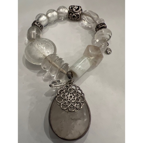 Silpada Jewelry - SILPADA B2311 Liquidity Crystal & Glass Stretch Bracelet
